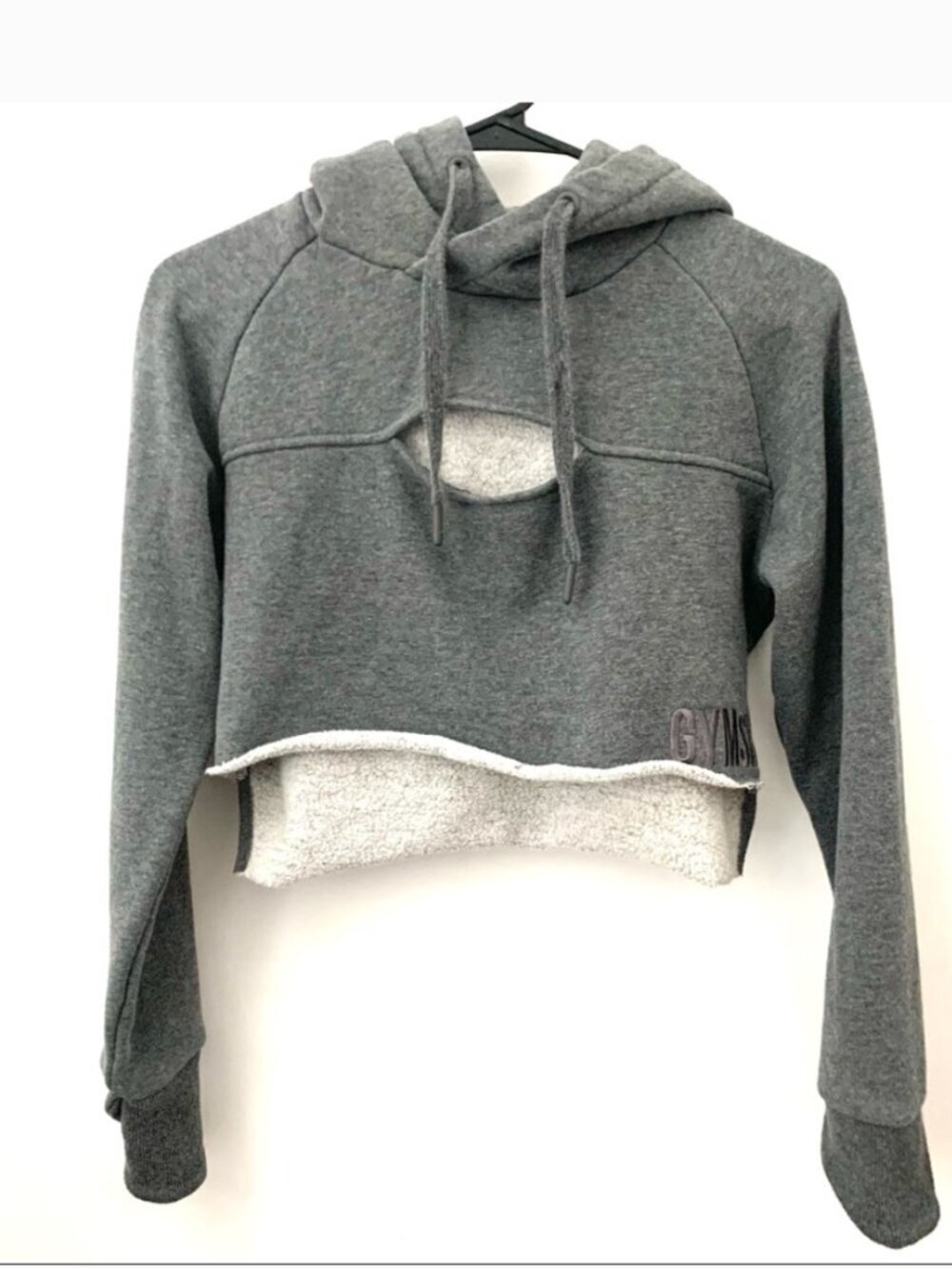 Gymshark Cropped Pullover Sweatshirt Cutout XS
